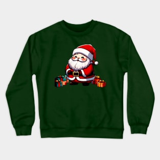 Happy Kawaii Santa Claus 05 Crewneck Sweatshirt